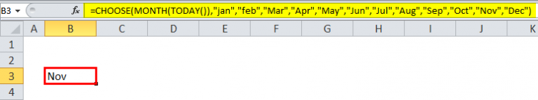 How To Put Only Month In Excel