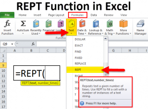 REPT in Excel (Formula,Examples) | How to Use REPT Function?