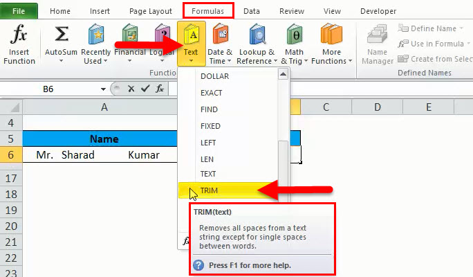 TRIM In Excel Formula Examples How To Use Excel TRIM Function 