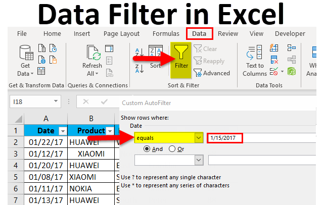 Data Filter In Excel Examples How To Add Data Filter In Excel 