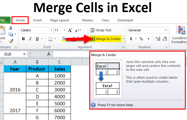 Merge Cells In Excel Examples How To Merge Cells In Excel 