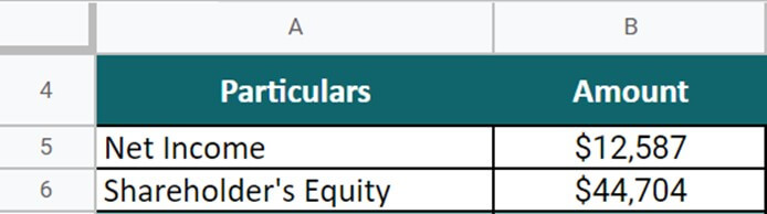 Return on Equity Formula-Tesla question