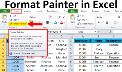 Format painter excel как использовать