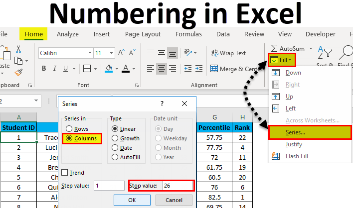  Numbering In Excel Methods To Add Serial Numbers In Excel