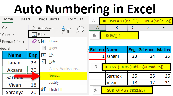 how-to-auto-number-on-excel-youtube