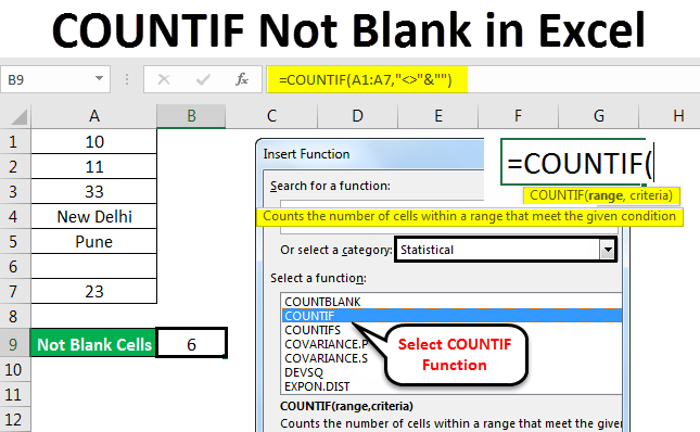 Excel Countif Not Blank Countif Not Equal To Blank Youtube Mobile Legends