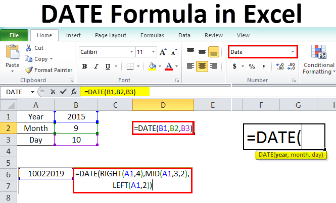 Get Date Format In Excel Using Formula Background Formulas Gambaran