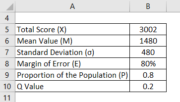 Sample Size Formula Example 1-1