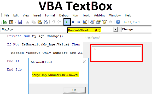 VBA TextBox Examples To Create TextBox In Excel VBA Excel Template 