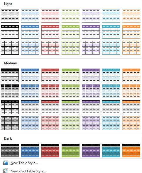 alternate row color excel 2