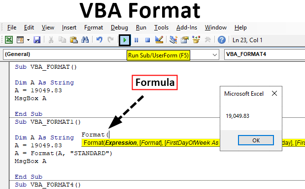 vba format invalid property assignment