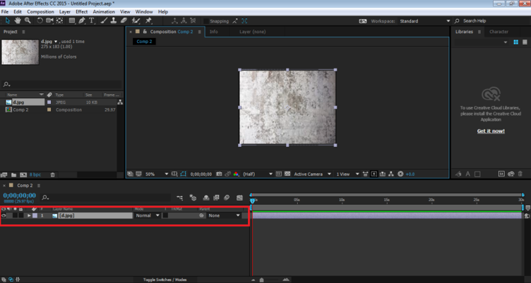 Blending Modes In After Effects - images in timeline panel