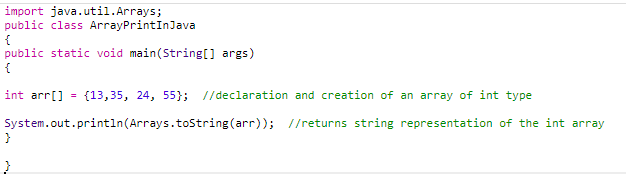 method 3 in print array 