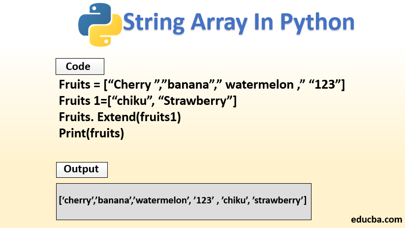 Python String Array Example Python Find String In Array Bojler