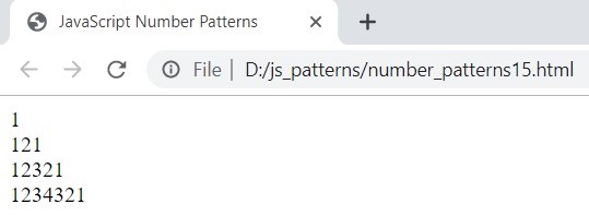 JavaScript Number Patterns 2