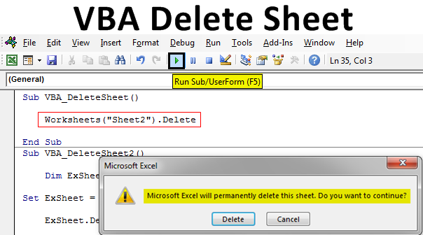 VBA Delete Sheet How To Delete Sheet In Excel Using VBA Code 