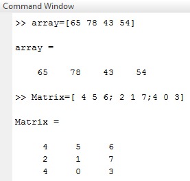 matrix arithmetic matlab assignment