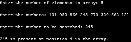 Linear Search in Data Structure in3