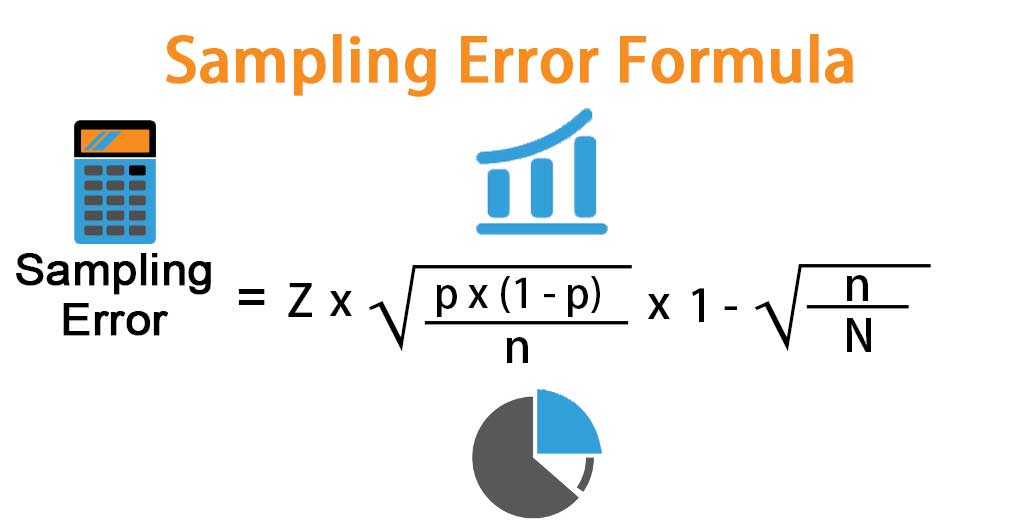 Sampling Error Formula Calculator Example With Excel Template 