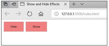 JQuery Hide Show-1.5