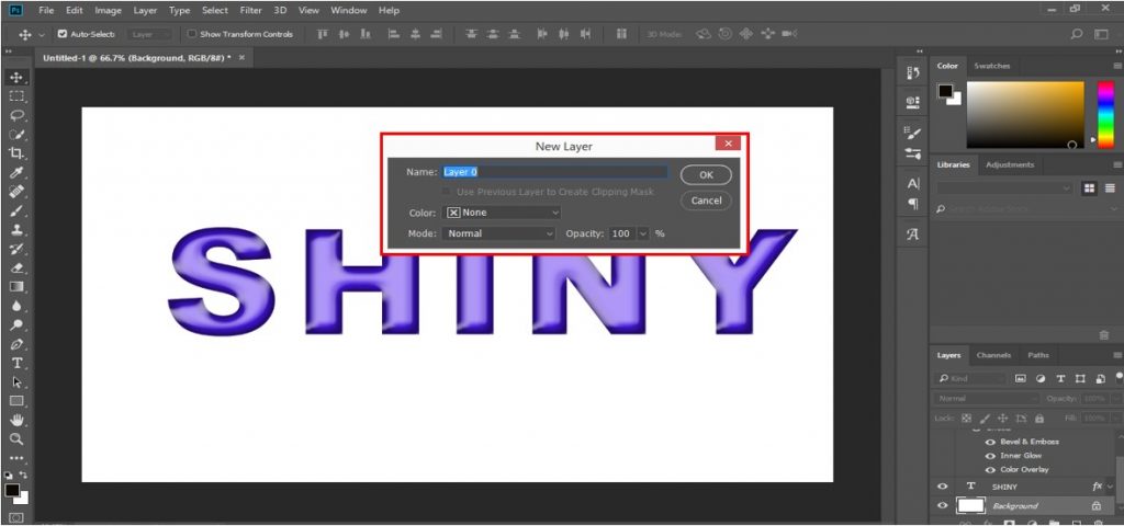 Shiny Effect Photoshop | Creating Shiny Effect in Adobe Photoshop