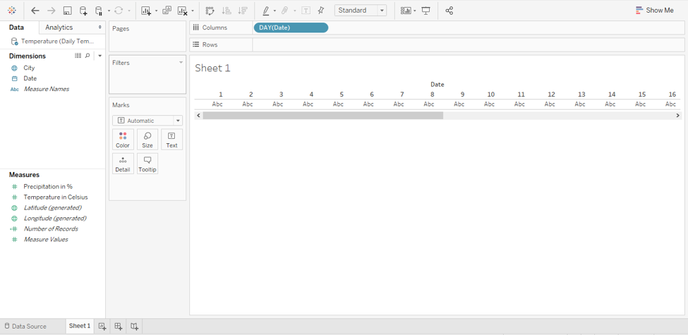 Tableau Dual Axis