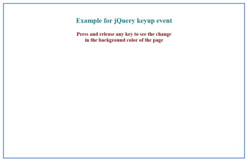 jquery keyup event example