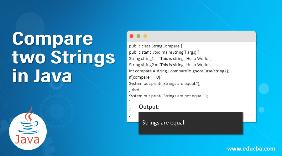 Compare Two Strings In Java Learn The Examples And Working