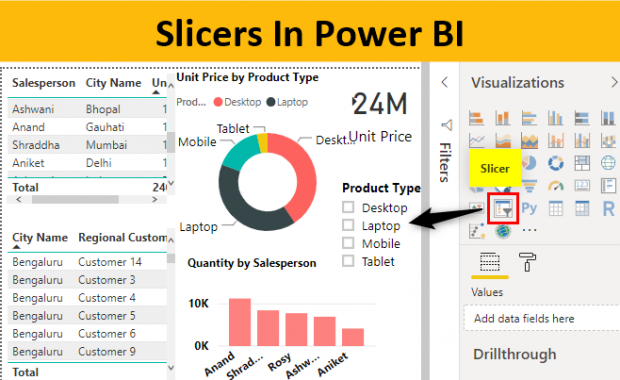 Slicers In Power BI | Tutorials on How to Add Slicers in Power BI