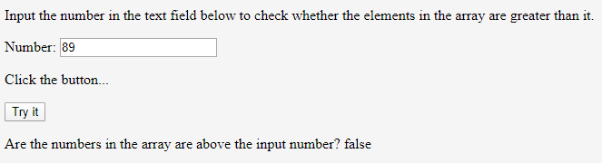 JavaScript every()-1.1