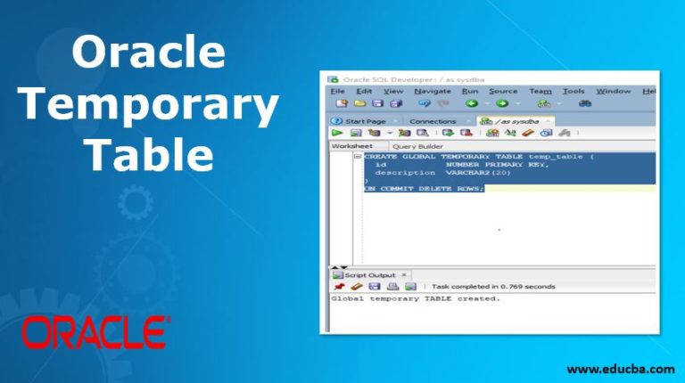 global temporary table in oracle 10g