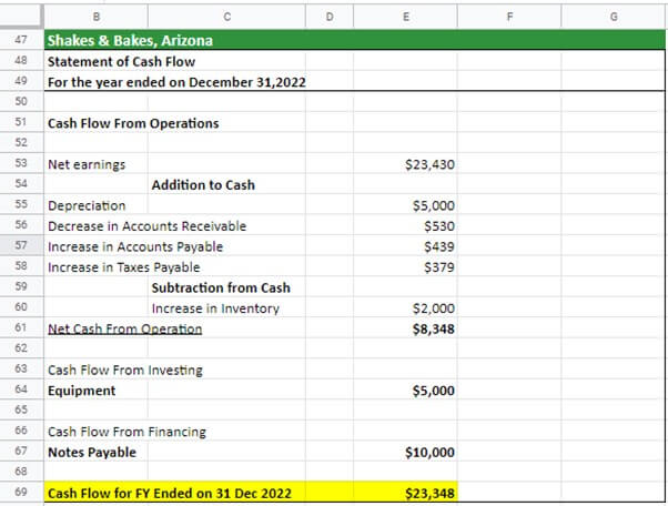 Cash Flow Statement