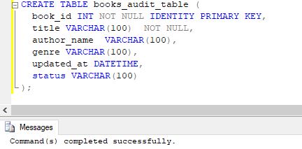 books audit table