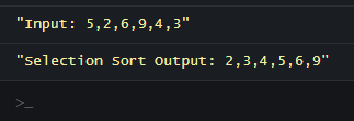 Selection Sort 1