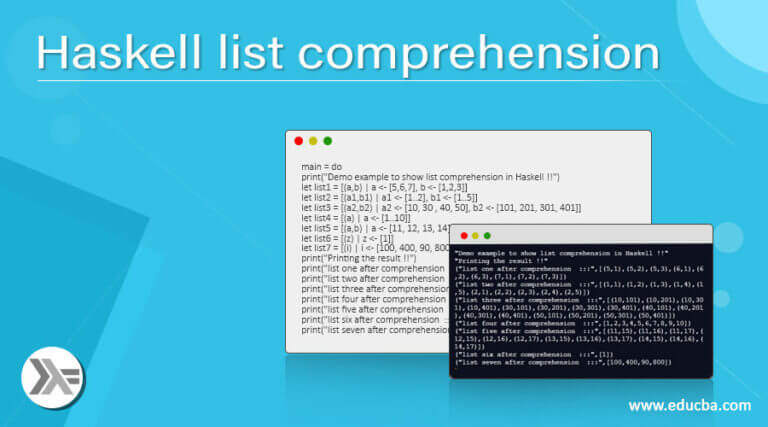 haskell list comprehension