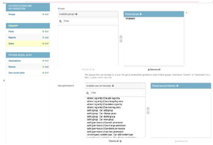 Django Authentication - admin dashboard